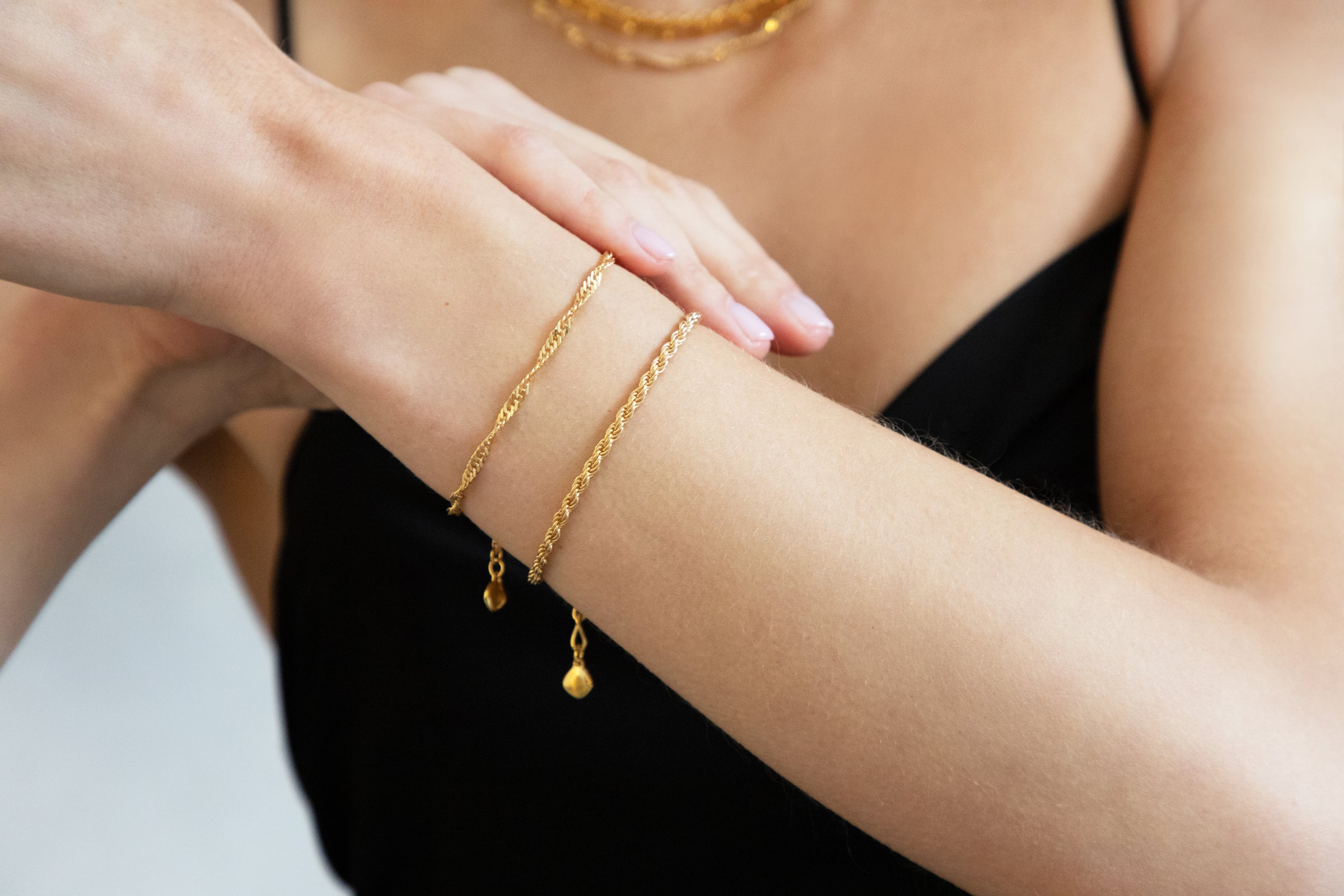 Gold Vermeil Adjustable Bracelets