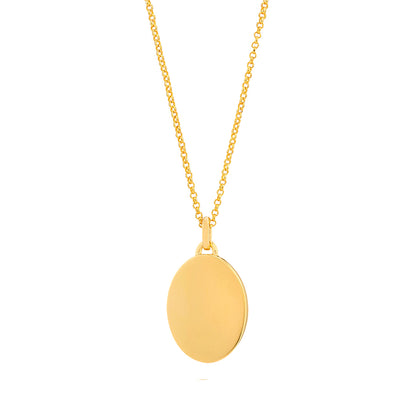 Althea Oval Pendant with Moonstone, Gold Vermeil