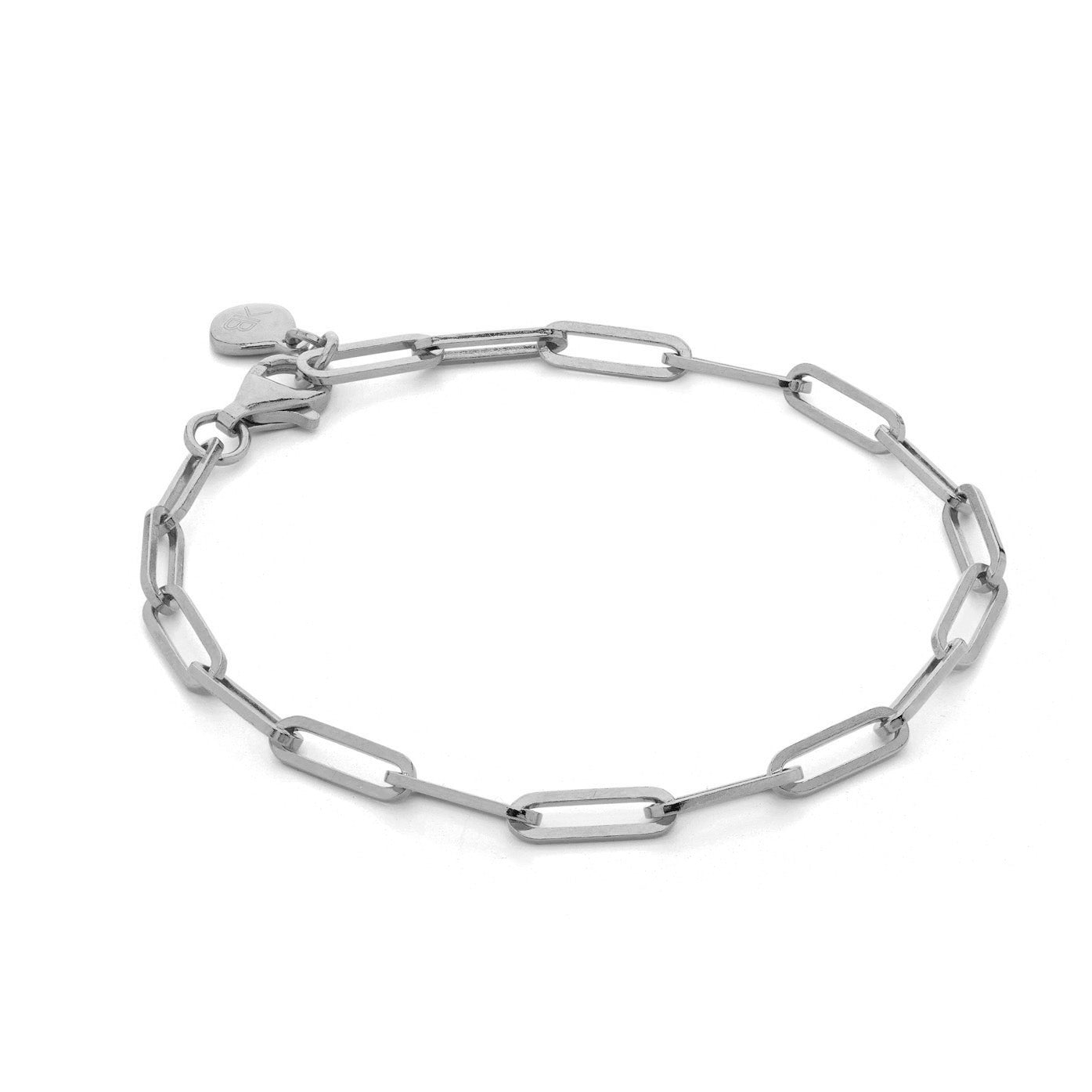 Medium Link Bracelet, Sterling Silver