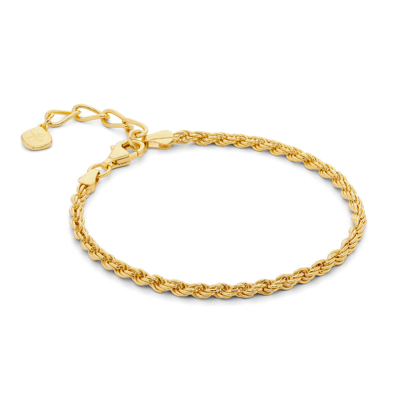 Rope Bracelet, Gold Vermeil