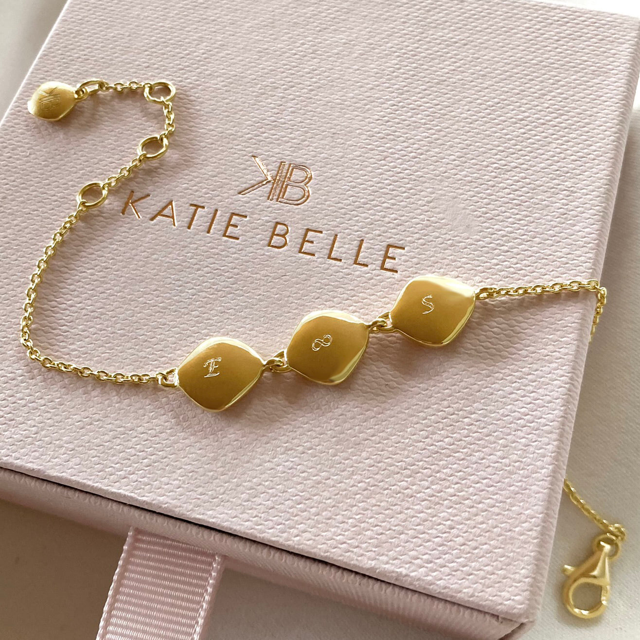 Lena Pebble Bracelet, Gold Vermeil